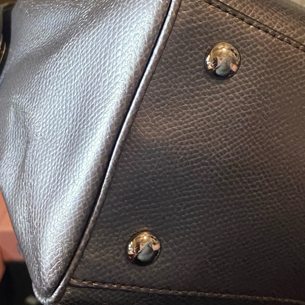 Coach Metallic Silver Bennett EUC - image 3